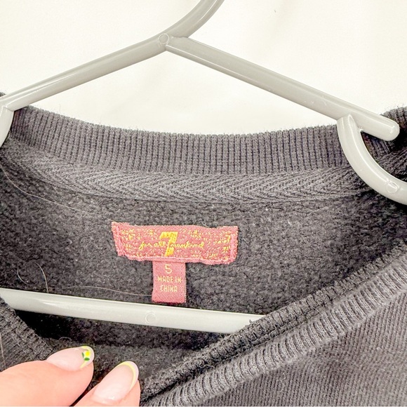 7 For All Mankind Red and Black Sweater with Floral Design - Picture 3 of 4